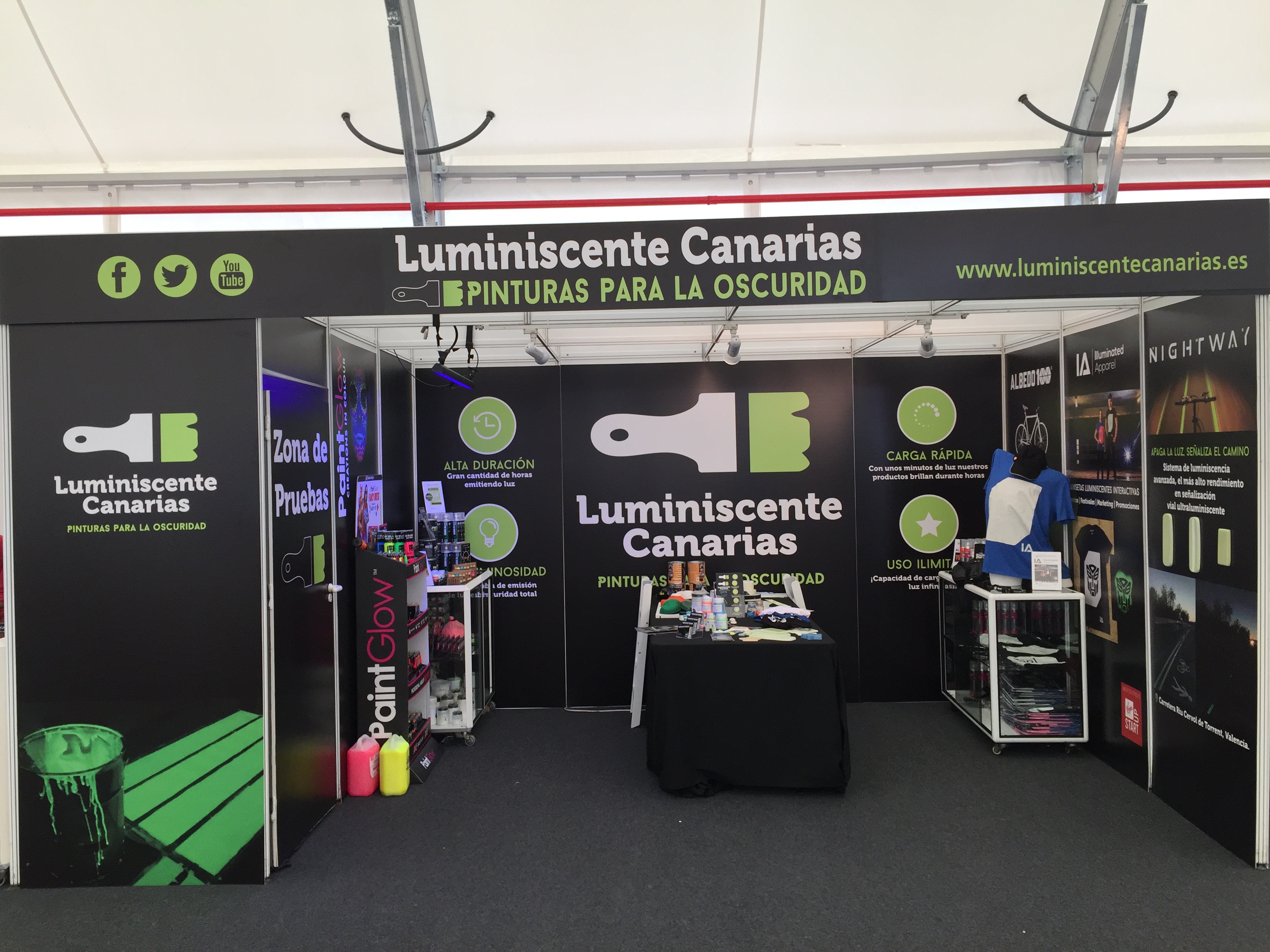 Stand Luminiscente Canarias en la Feria Internacional del Atlántico en Las Palmas Stand Luminiscente Canarias en la Feria Internacional del Atlántico en Las Palmas